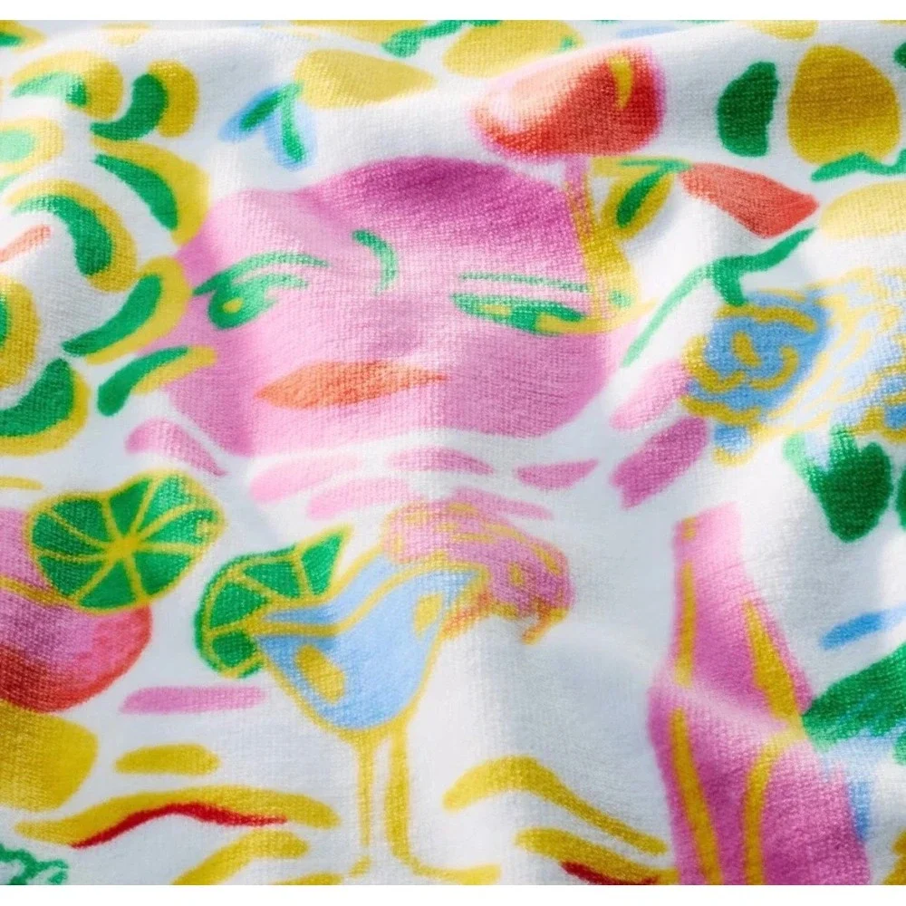 Roller Rabbit x Target Vacation Reversible Two Person Beach Towel Yellow/Green